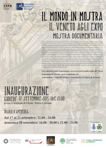 Il mondo in mostra. Il Veneto agli Expo.  Stienta (RO) 17 - 22 settembre 2015